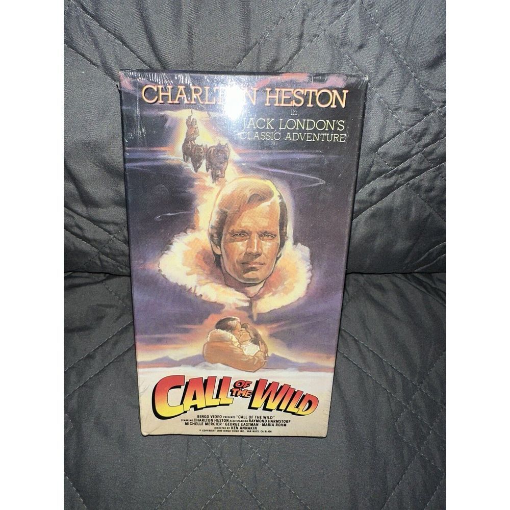 CALL‎ OF THE WILD (VHS, 1989) Charlton Heston Jack London Classic Adventures